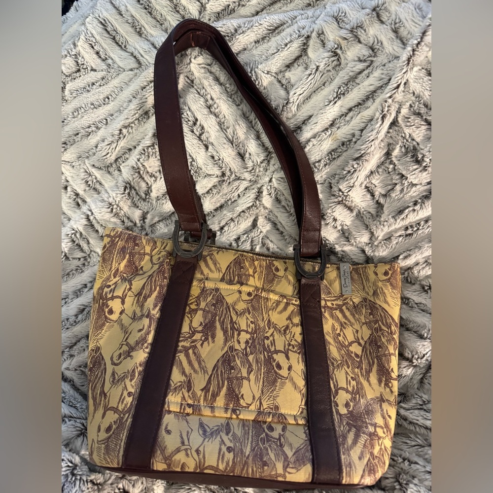 Unique Donna Sharp horse tote